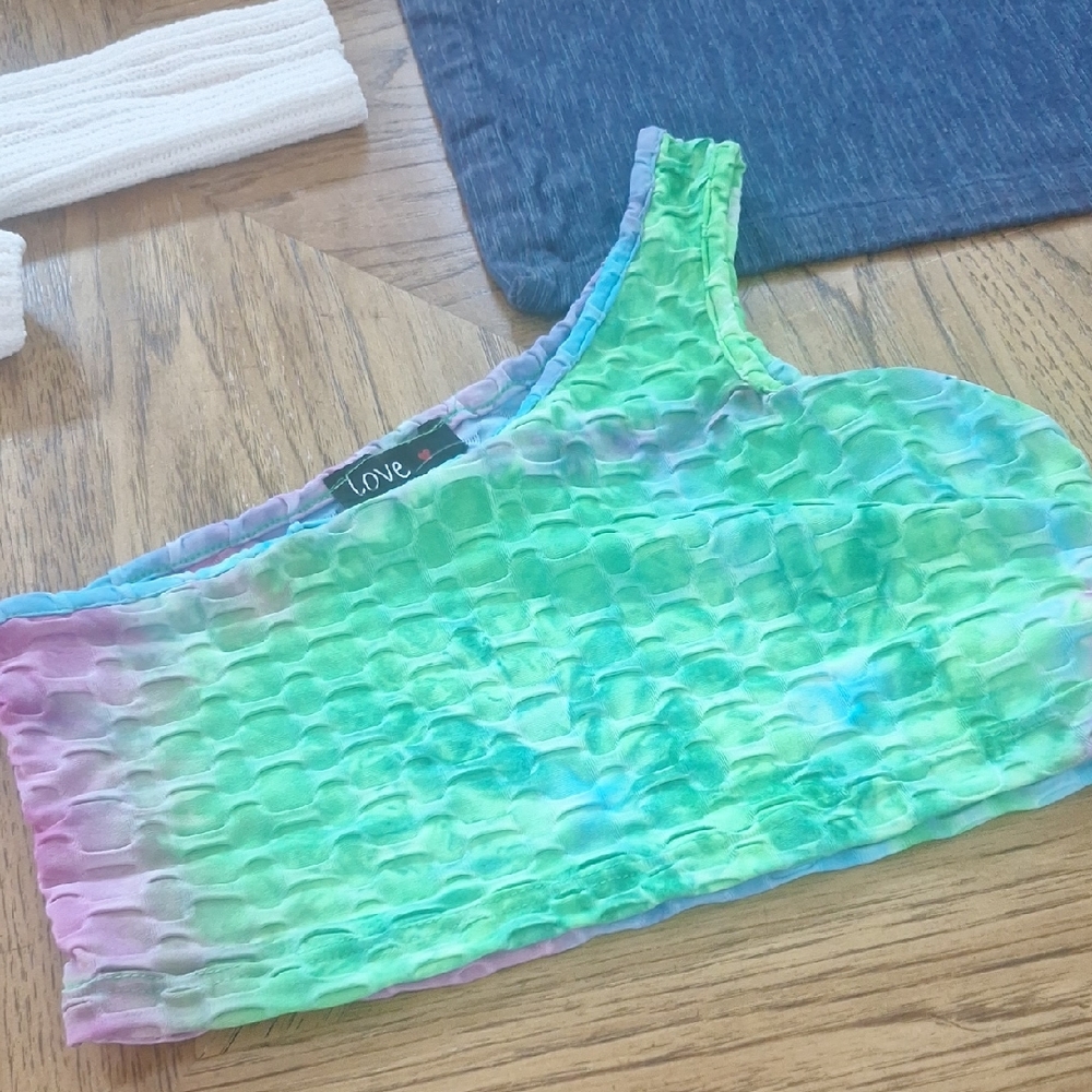 Love Multicolor Textured Top